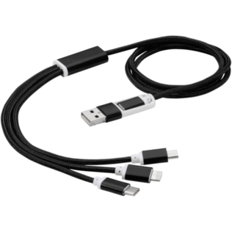 Câble de charge publicitaire 5-en-1 Versatile 