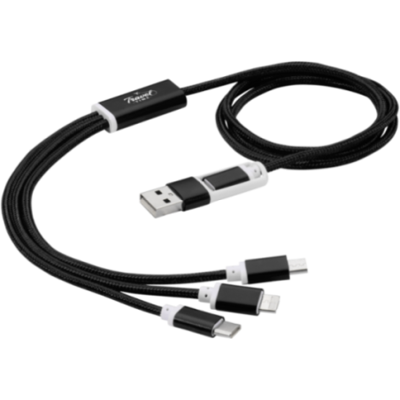 Câble de charge publicitaire 5-en-1 Versatile 
