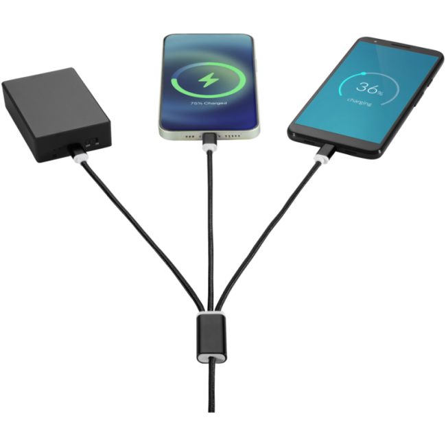 Câble de charge publicitaire 5-en-1 Versatile 