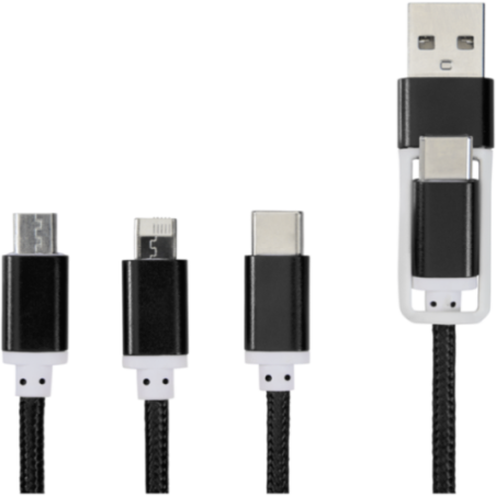 Câble de charge publicitaire 5-en-1 Versatile 