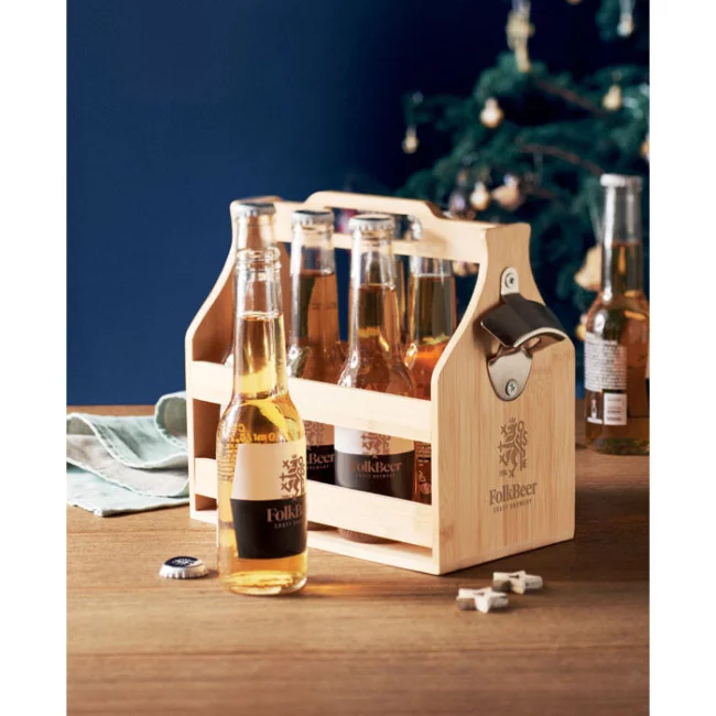 Caisse pour 6 bouteilles de bières Cabas 