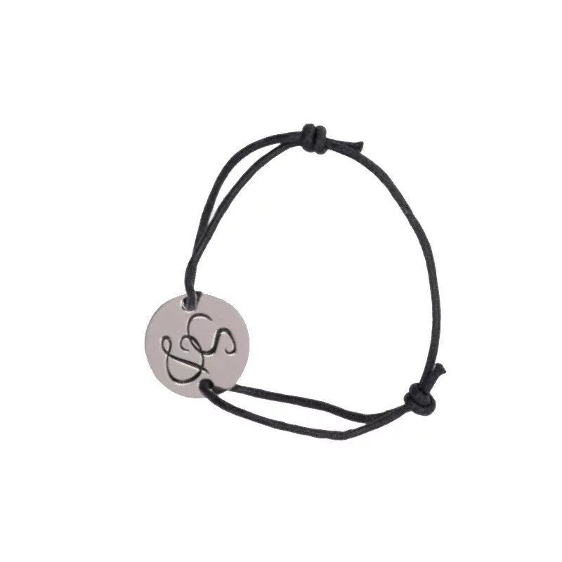 Bracelet Publicitaire Cordon Steel - Noir