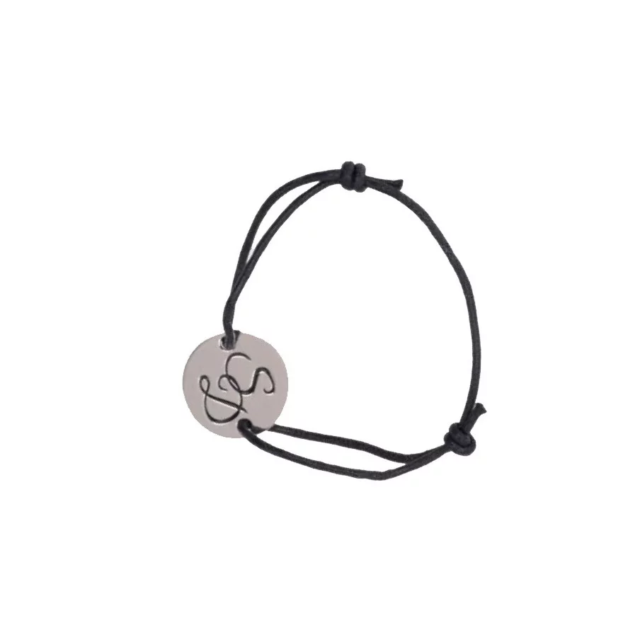 Bracelet Publicitaire Cordon Steel - Noir