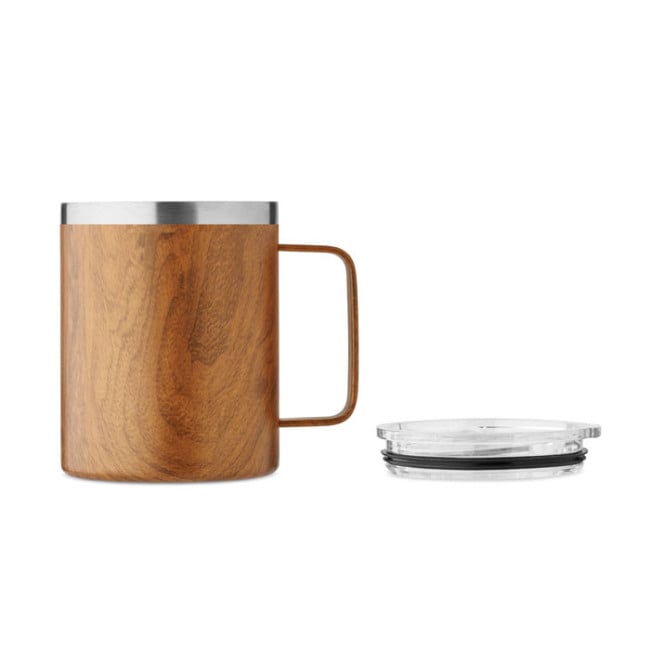 Mug en acier aspect bois Namib Mug 300 ml