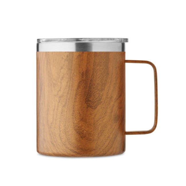 Mug en acier aspect bois Namib Mug 300 ml