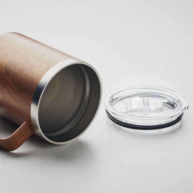Mug en acier aspect bois Namib Mug 300 ml