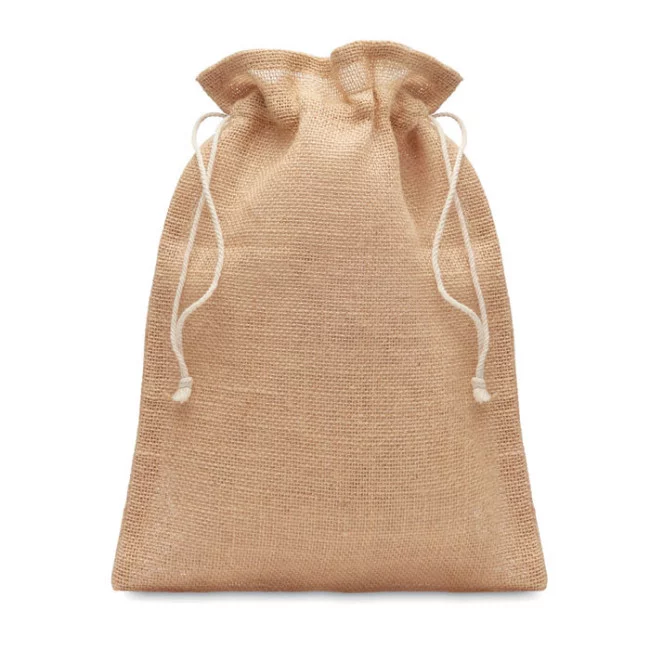 Pochette cadeau en toile de jute medium