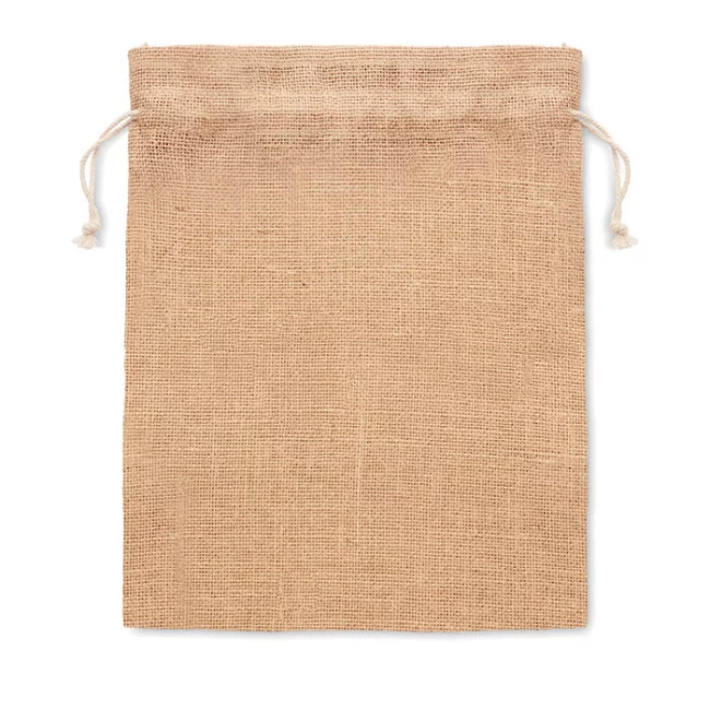 Pochette cadeau en toile de jute medium