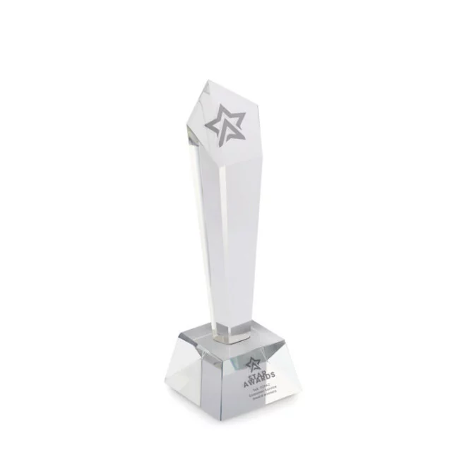 Trophée en cristal personnalisé Diaward 