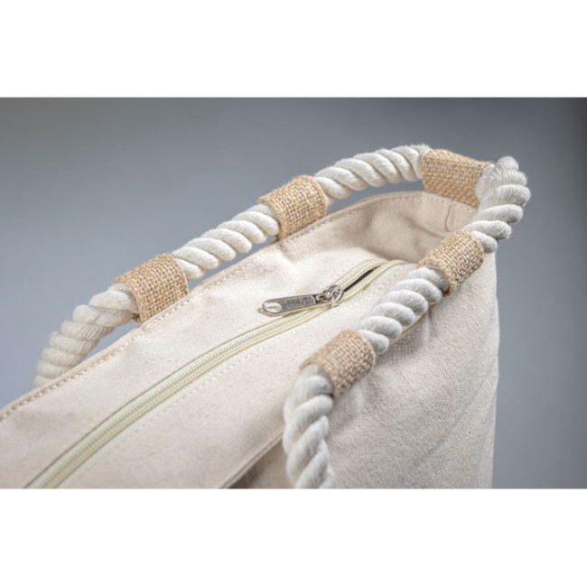 Sac de plage en coton et jute Makenke 