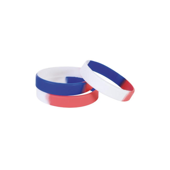 Bracelet événementiel tricolore adulte 