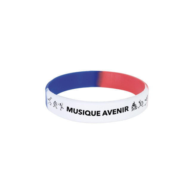 Bracelet événementiel tricolore adulte 