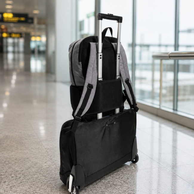 Sac à dos ordinateur personnalisable avec USB et anti RFID 15,6" 