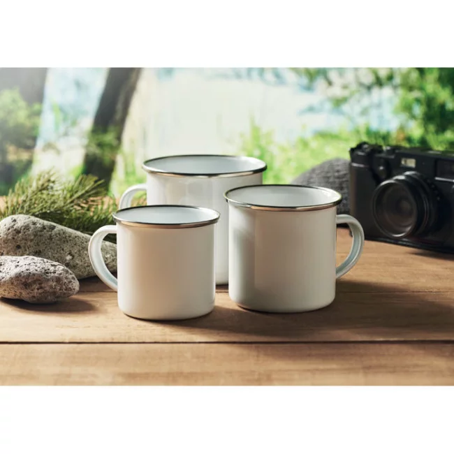 Mug vintage en métal Plateado 200 ml