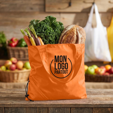 Sac shopping pliable publicitaire Bungalow 