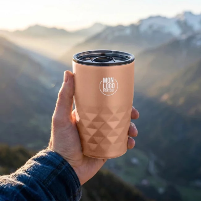 Mug isotherme publicitaire Geo 350 ml 