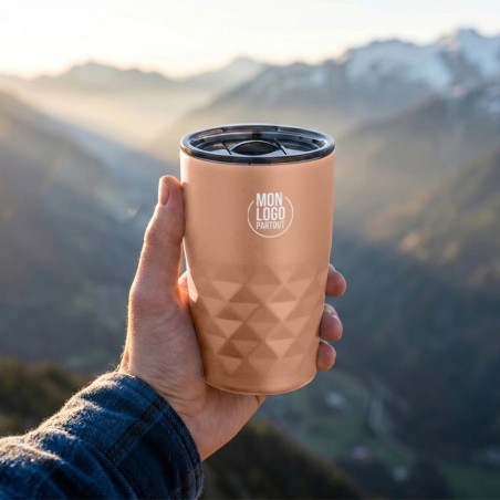 Mug isotherme publicitaire Geo 350 ml 