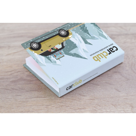 Bloc-Notes Publicitaire Rigide Sur-Mesure Bloc-Notes Publicitaire Rigide Sur-Mesure - en situation 2