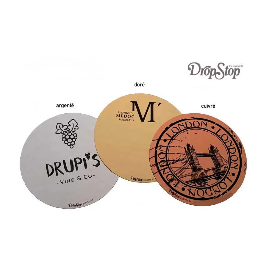 Dropstop ® Publicitaire (Anti-gouttes) - Mon logo - couleurs