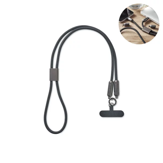 Lanyard avec câble 60W pour téléphone Shaka