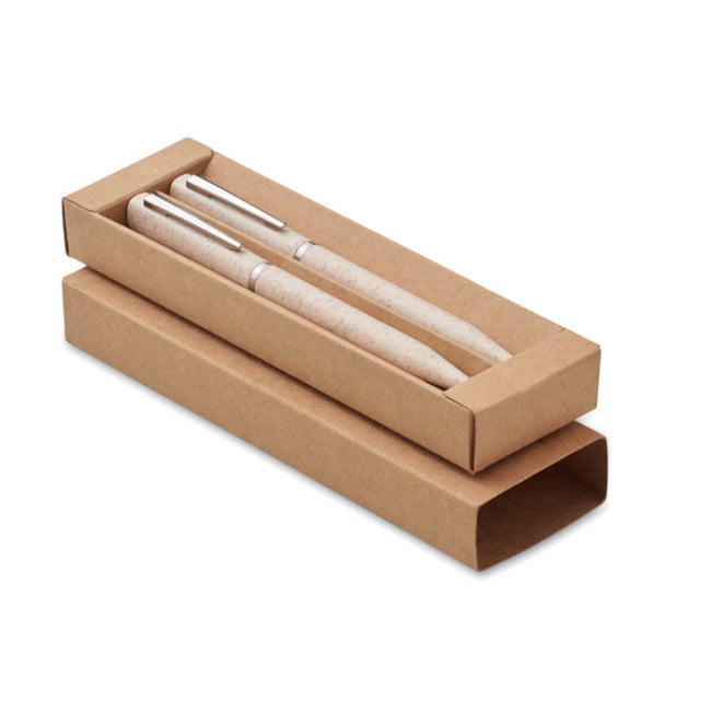 Parure de stylos dans une boîte Peat