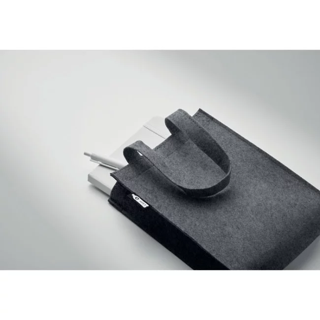 Petit sac cadeau personnalisé en feutre RPET Feltote 