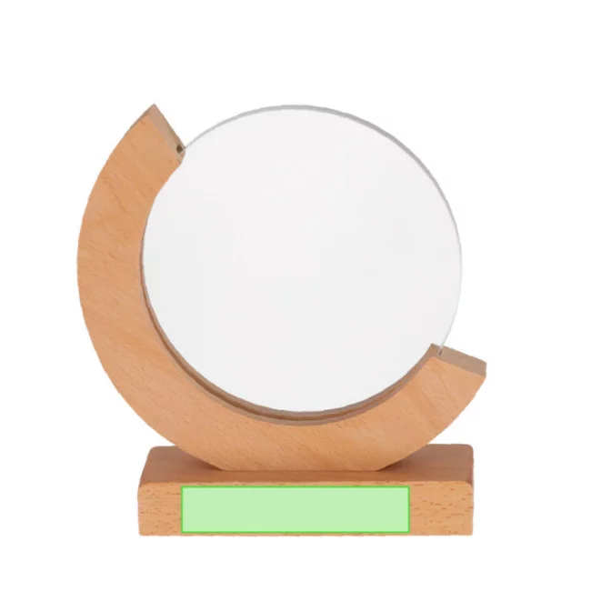Trophée personnalisable en bois et verre Xiflex 
