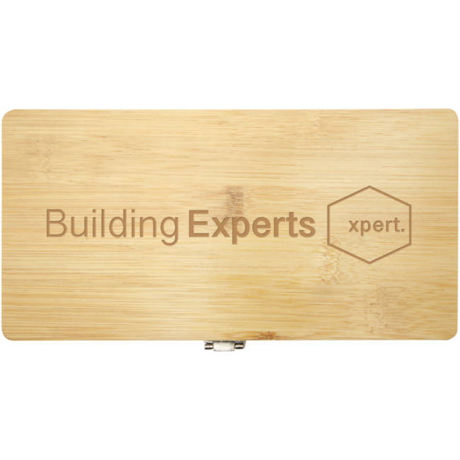 Boîte à outils personnalisée en bambou Rivet 