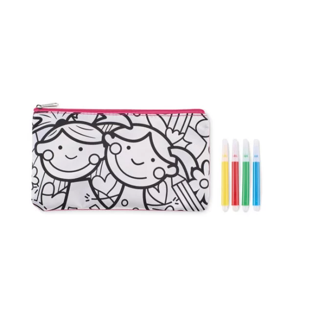 Trousse personnalisée à colorier Kiddo