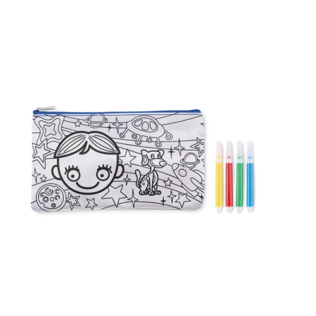 Trousse personnalisée à colorier Kiddo