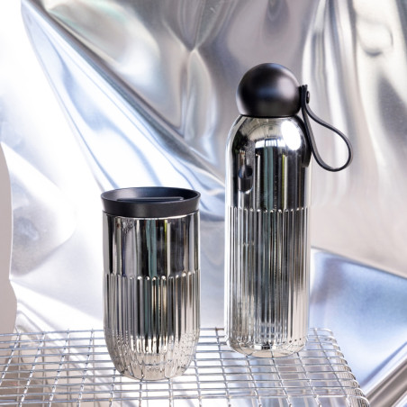 Gourde en acier chromé Sagaform Tekla 500 ml 