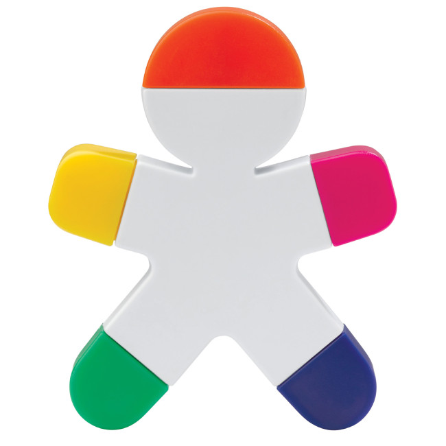 Surligneur publicitaire en forme de bonhomme 