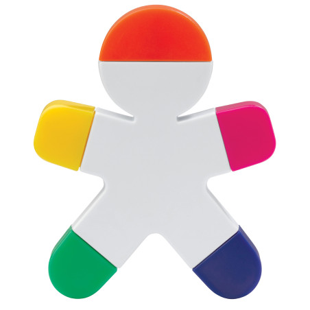 Surligneur publicitaire en forme de bonhomme 