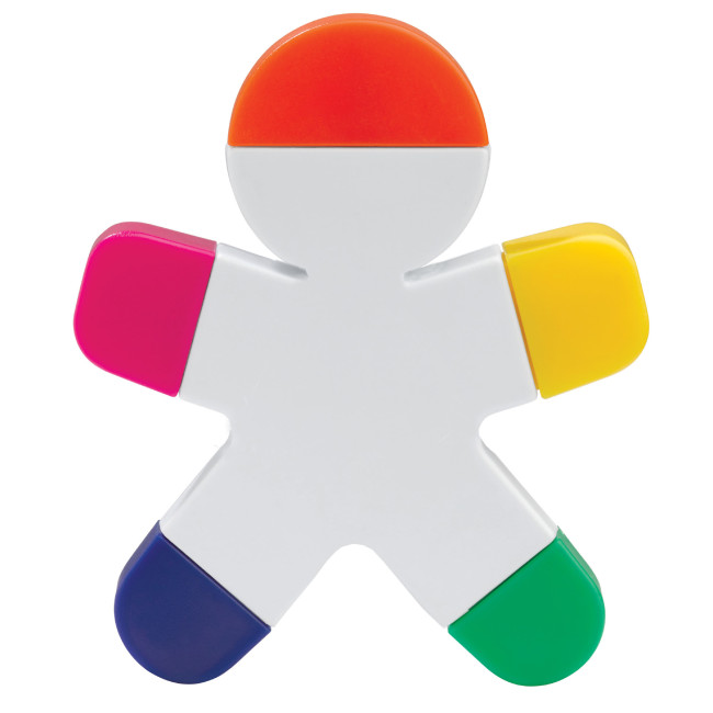 Surligneur publicitaire en forme de bonhomme 
