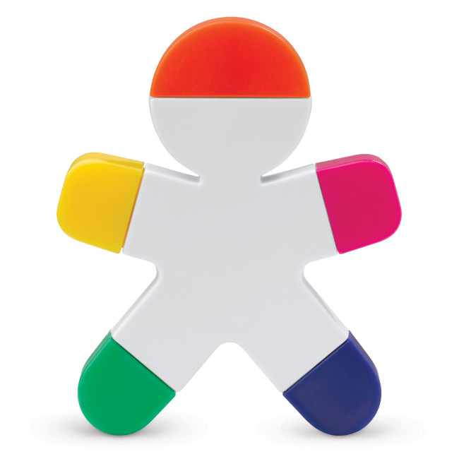 Surligneur publicitaire en forme de bonhomme 