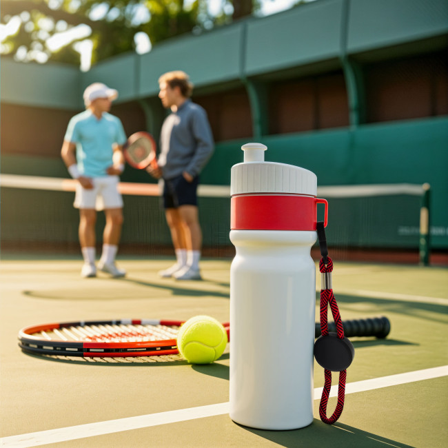 Bidon de sport personnalisé avec cordon 750 ml 