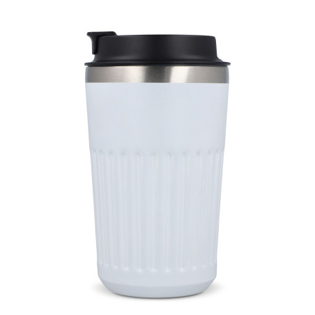 Mug isotherme publicitaire en acier recyclé 400 ml 