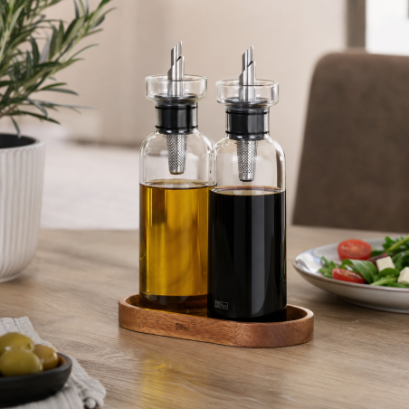 Set bouteilles à huile et vinaigre AdHoc AromaPour 