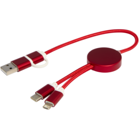 Câble de charge publicitaire 5-en-1 de 30 cm Alasia 