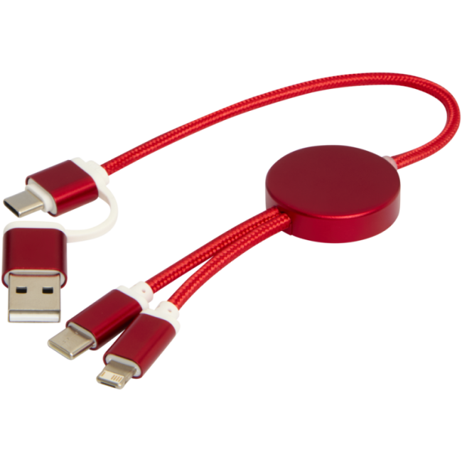 Câble de charge publicitaire 5-en-1 de 30 cm Alasia 