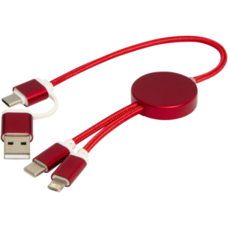 Câble de charge publicitaire 5-en-1 de 30 cm Alasia 