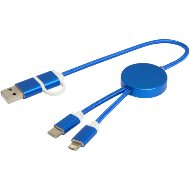 Câble de charge publicitaire 5-en-1 de 30 cm Alasia 
