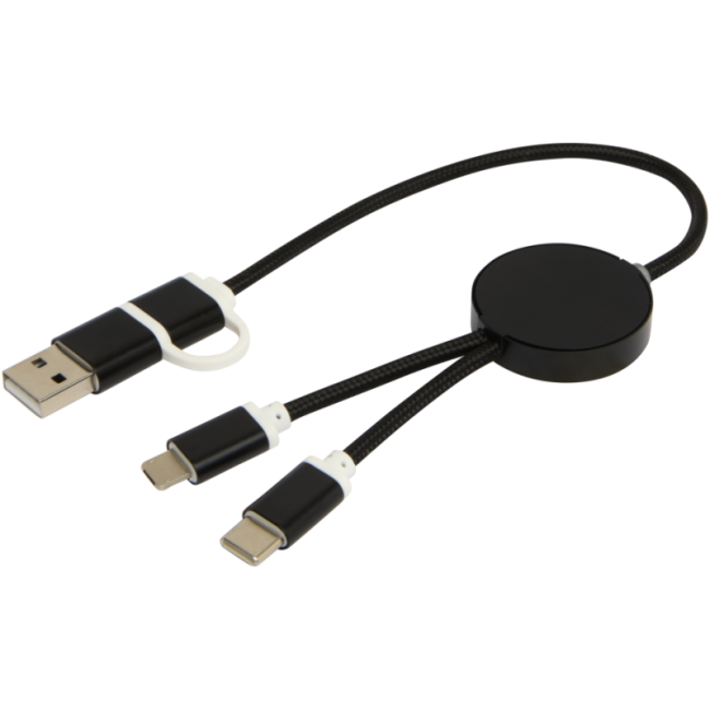 Câble de charge publicitaire 5-en-1 de 30 cm Alasia 