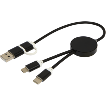 Câble de charge publicitaire 5-en-1 de 30 cm Alasia 
