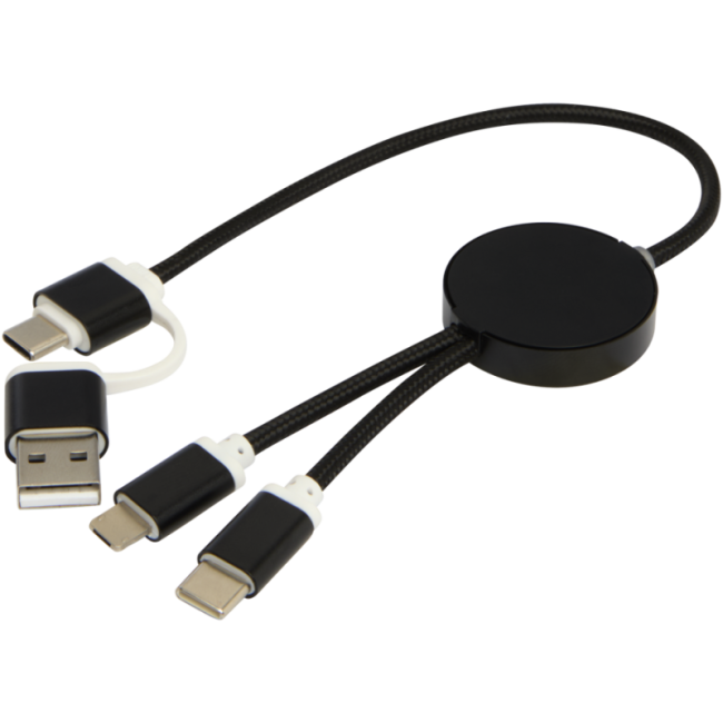 Câble de charge publicitaire 5-en-1 de 30 cm Alasia 