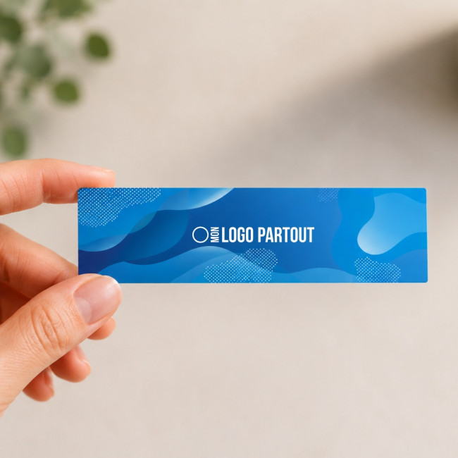 Sticker personnalisable rectangle 10x3 cm 