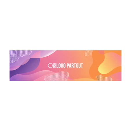Sticker personnalisable rectangle 10x3 cm 