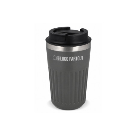 Mug isotherme publicitaire en acier recyclé 400 ml 