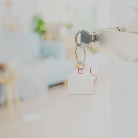 Porte-clés en forme de maison Nook 