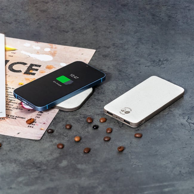 Chargeur publicitaire en cosse de café Griffin 